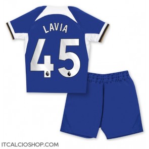 Chelsea Romeo Lavia #45 Prima Maglia Bambino 2023-24 Manica Corta (+ Pantaloni corti)